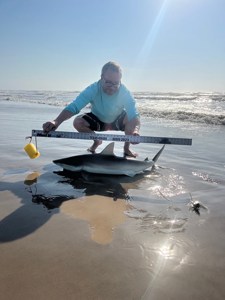 Angler: Allen T Crane | Catch date: 2023-03-11 | State: Texas | Species: Spinner Shark | Length: 44.00 in