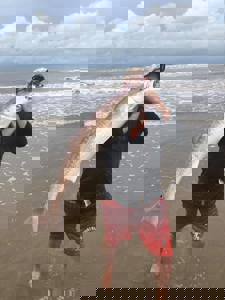 Angler: Allen T Crane | Catch date: 2018-05-11 | State: Texas | Species: Red Drum (Redfish) | Length: 46.00 in