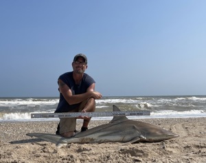 Angler: Walt - Just Bitten | Catch date: 2023-04-15 | State: Texas | Species: Blacktip Shark | Length: 61.50 in