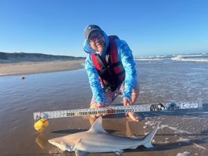 Angler: Allen T Crane | Catch date: 2026-03-21 | State: Texas | Species: Blacktip Shark | Length: 34.00 in